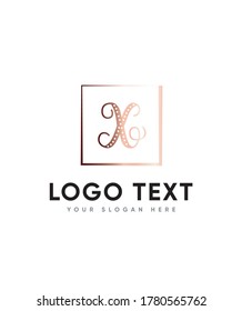 Plantilla de logotipo de tipo de letra realmente divertida X, logotipo de vectores para identidad empresarial y de empresa 