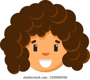 avatar de chica grosera. El concepto de caricatura de la mujer para íconos. Retrato de la gente. Diseño de caracteres