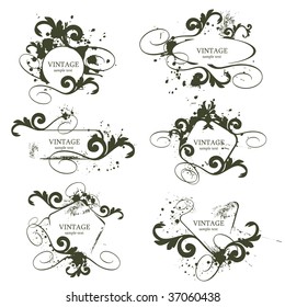 curly grunge vintage frames