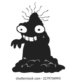 Vector de personaje de dibujos animados de pelo rizado