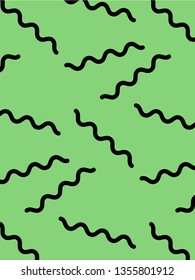 curly line pattern vector background