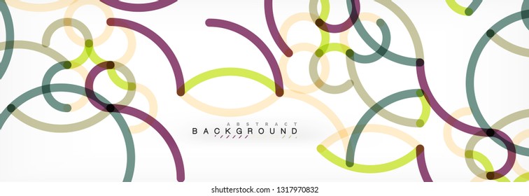Fundo abstrato das linhas onduladas, textura linear sobreposta por cores, ilustração vetorial