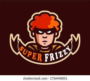 Curly Man E Sport Logo Vector Illustration