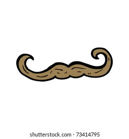 curly mustache cartoon