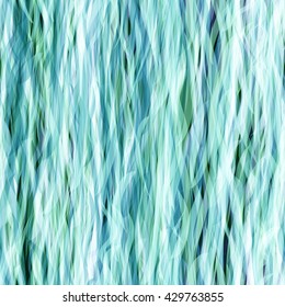 Curly pattern. Abstract seamless pattern. Like dyed fibers, filaments, yarns or hair. Blue. 