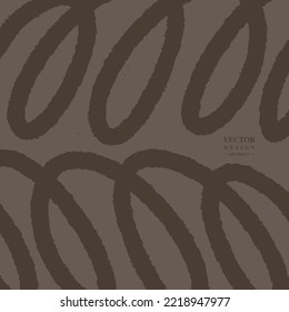 Curly pattern, casual hand-drawn style, express affection, design material, vector 