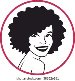 curly pretty simple sign circle
