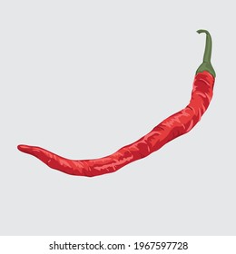 curly red chilies you can find a lot in Indonesia