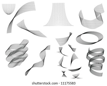 Curly ribbon collection