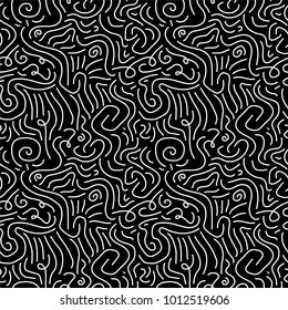 Curly seamless pattern.