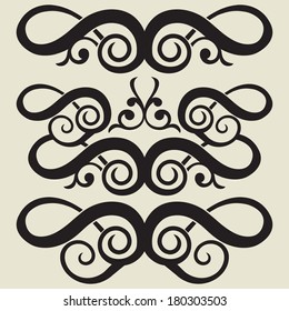 curly vector elements