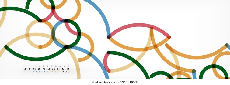 Diseño de fondo abstracto de líneas onduladas, líneas de color transparentes en gris, ilustración vectorial