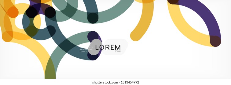 Diseño de fondo abstracto de líneas onduladas, líneas de color transparentes en gris, ilustración vectorial