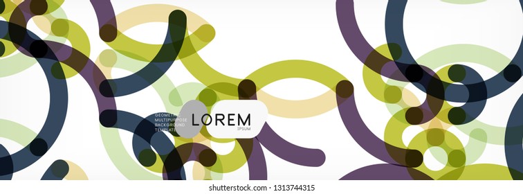 Diseño de fondo abstracto de líneas onduladas, líneas de color transparentes en gris, ilustración vectorial