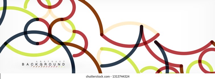 Diseño de fondo abstracto de líneas onduladas, líneas de color transparentes en gris, ilustración vectorial