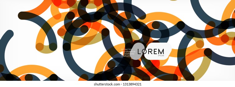 Diseño de fondo abstracto de líneas onduladas, líneas de color transparentes en gris, ilustración vectorial