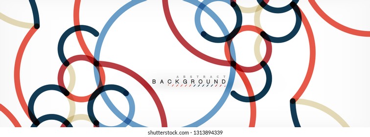 Projeto de plano de fundo abstrato de linhas onduladas, linhas de cor transparente em cinza, ilustração vetorial