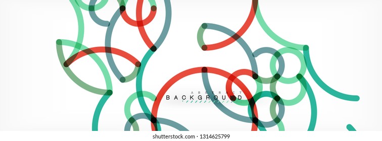Diseño de fondo abstracto de líneas onduladas, líneas de color transparentes en gris, ilustración vectorial