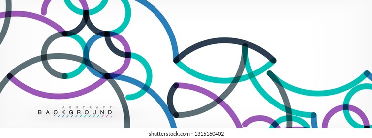 Diseño de fondo abstracto de líneas onduladas, líneas de color transparentes en gris, ilustración vectorial