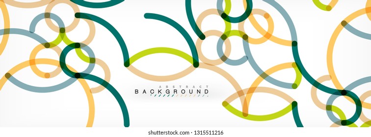 Diseño de fondo abstracto de líneas onduladas, líneas de color transparentes en gris, ilustración vectorial