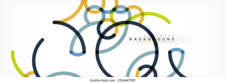 Diseño de fondo abstracto de líneas onduladas, líneas de color transparentes en gris, ilustración vectorial