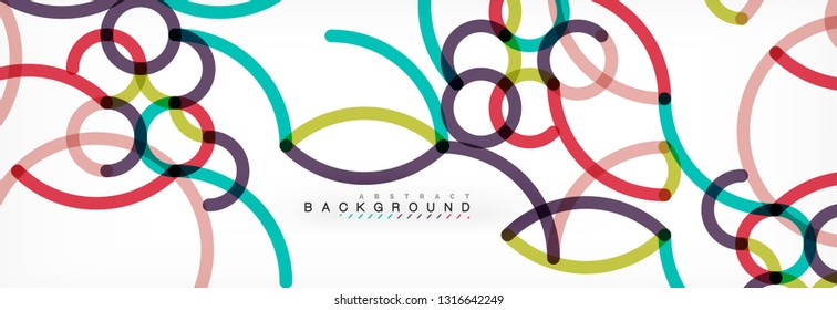 Diseño de fondo abstracto de líneas onduladas, líneas de color transparentes en gris, ilustración vectorial