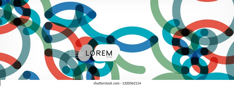 Diseño de fondo abstracto de líneas onduladas, líneas de color transparentes en gris, ilustración vectorial