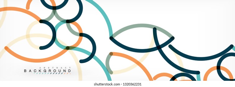 Diseño de fondo abstracto de líneas onduladas, líneas de color transparentes en gris, ilustración vectorial