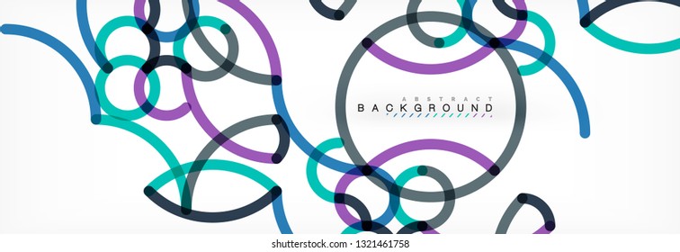 Diseño de fondo abstracto de líneas onduladas, líneas de color transparentes en gris, ilustración vectorial