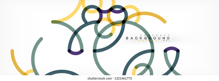 Diseño de fondo abstracto de líneas onduladas, líneas de color transparentes en gris, ilustración vectorial