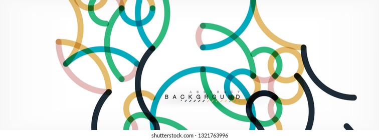 Diseño de fondo abstracto de líneas onduladas, líneas de color transparentes en gris, ilustración vectorial