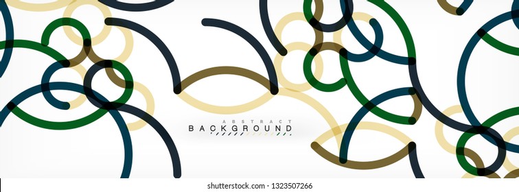 Diseño de fondo abstracto de líneas onduladas, líneas de color transparentes en gris, ilustración vectorial