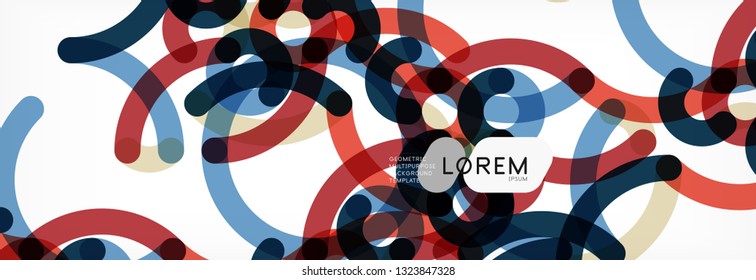 Diseño de fondo abstracto de líneas onduladas, líneas de color transparentes en gris, ilustración vectorial