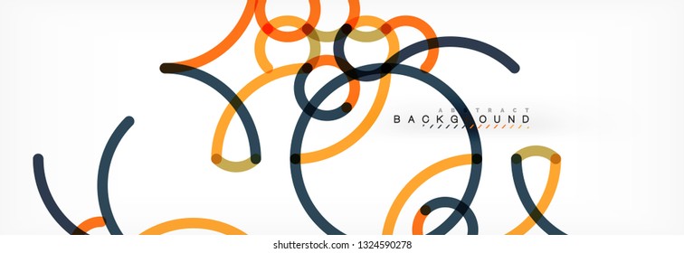 Diseño de fondo abstracto de líneas onduladas, líneas de color transparentes en gris, ilustración vectorial