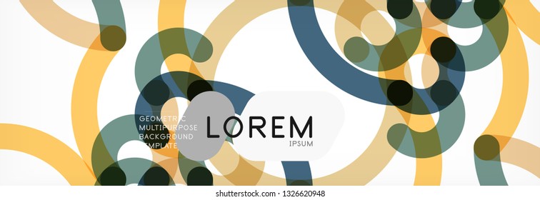 Kurze Wellenlinien abstraktes Hintergrunddesign, transparente Farblinien auf Grau, Vektorgrafik