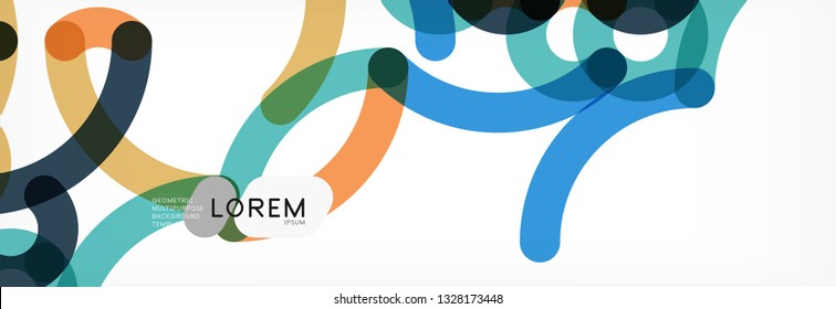 Diseño de fondo abstracto de líneas onduladas, líneas de color transparentes en gris, ilustración vectorial
