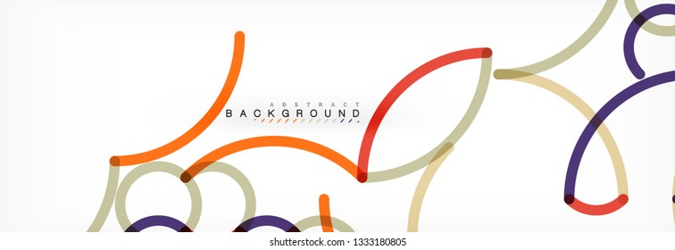 Diseño de fondo abstracto de líneas onduladas, líneas de color transparentes en gris, ilustración vectorial