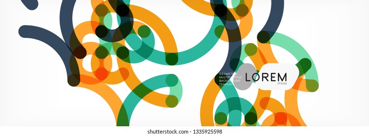 Diseño de fondo abstracto de líneas onduladas, líneas de color transparentes en gris, ilustración vectorial