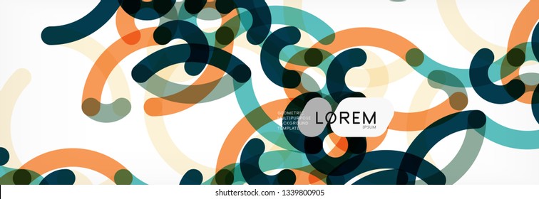 Diseño de fondo abstracto de líneas onduladas, líneas de color transparentes en gris, ilustración vectorial