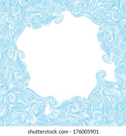 Curly and wavy background.