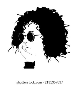 curly woman, curly hair , woman 