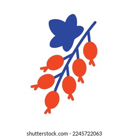 Currant berry vector glyph icon. Graph symbol for food and drinks web site, apps design, mobile apps and print media, logo, UI