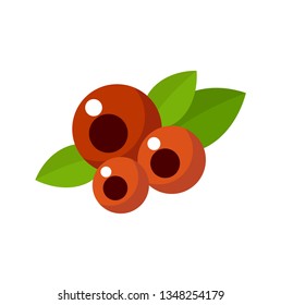 Currant on a white background isolated. Vector illustration