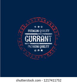 currant premium quality emblem, label, badge. premium quality package label. vintage stamp. designed for currant product