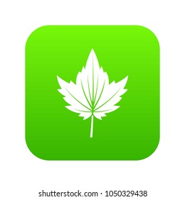 Currant tree leaf icon digital green for any design isolated on white vector illustration