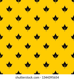 Currant tree leaf pattern seamless vector repeat geometric yellow for any design