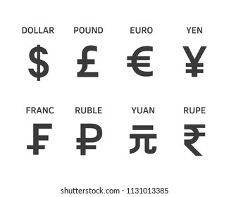 Currencies icon The most popular foreign currency exchange in the world