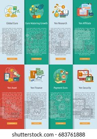 Currencies Vertical Banner Concept