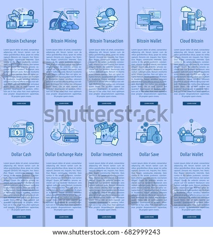 Currencies Vertical Banner Concept