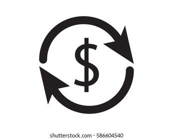 currency, arrows, icon, vector illustration eps10